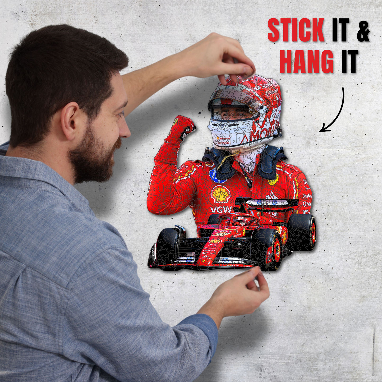 Charles Leclerc - Wooden Puzzle