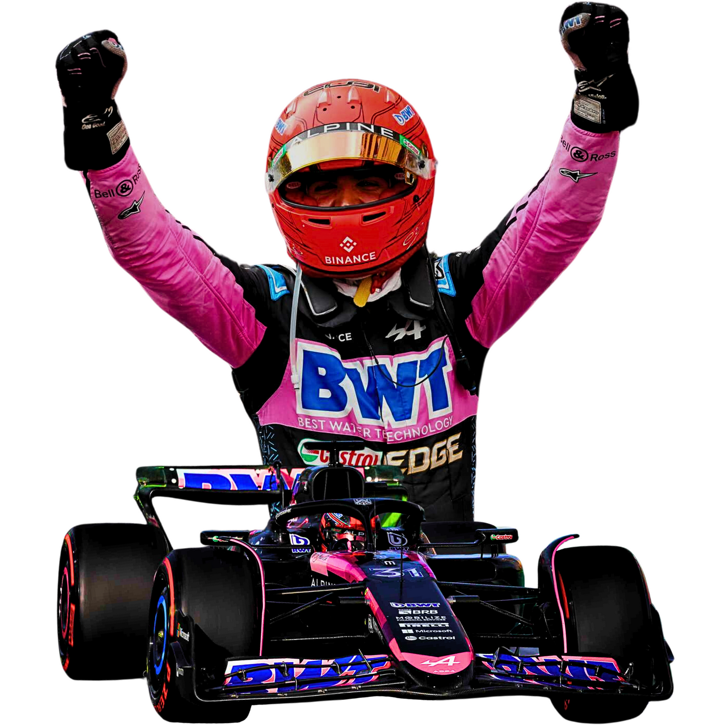 Esteban Ocon - Wooden Puzzle