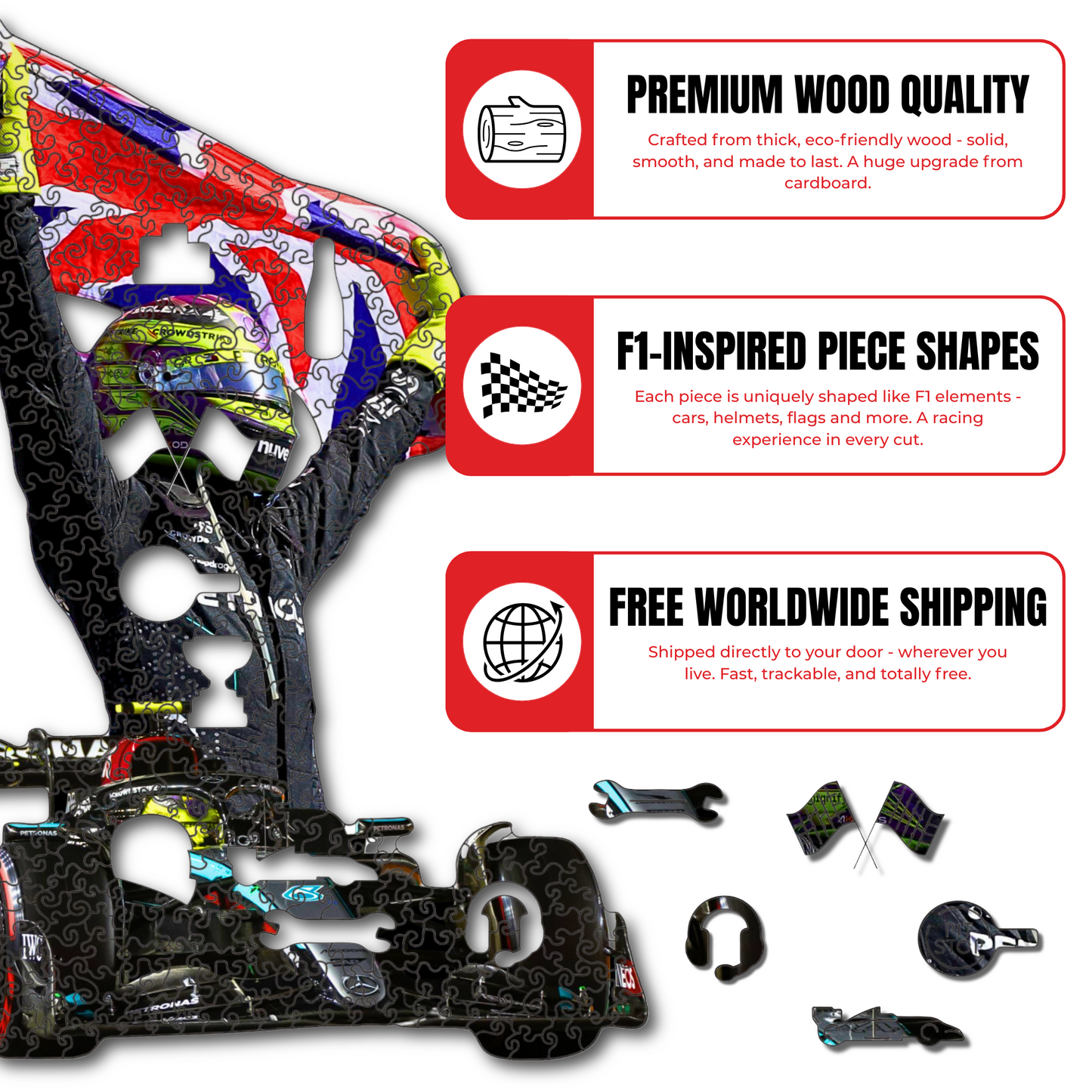 Lewis Hamilton - Wooden Puzzle