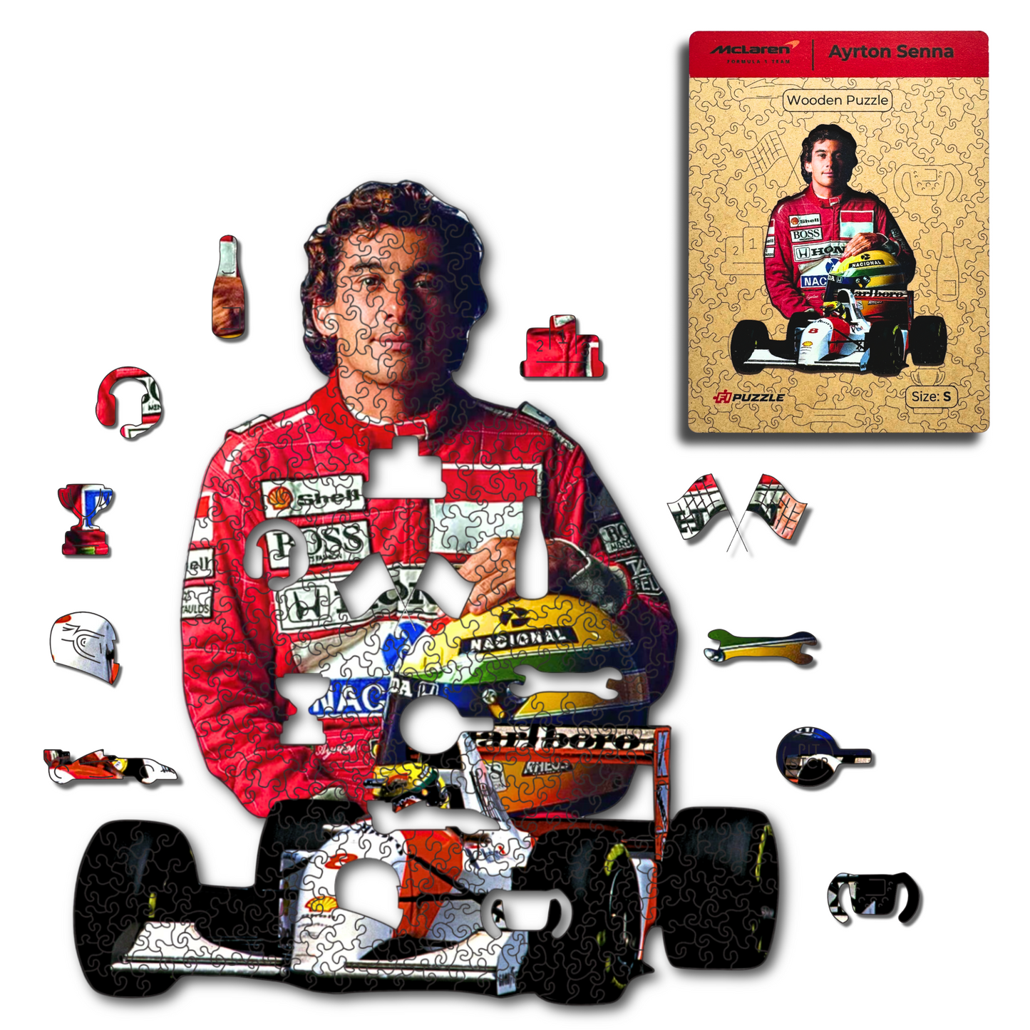 Ayrton Senna - Wooden Puzzle