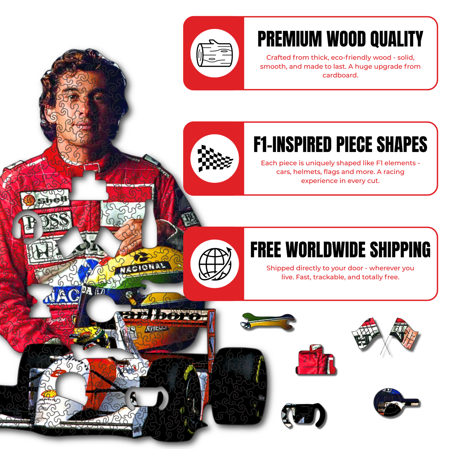 Ayrton Senna - Wooden Puzzle