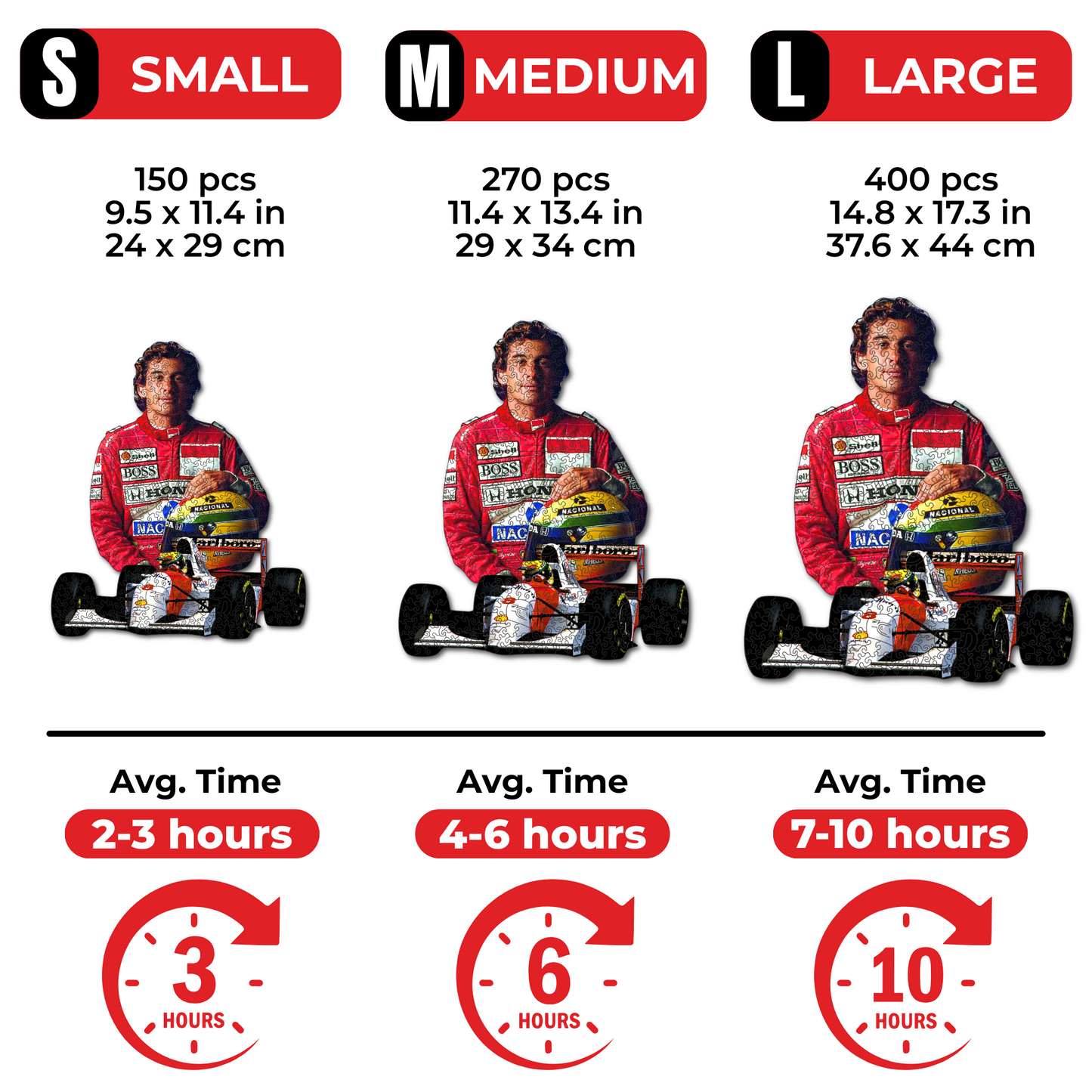 Ayrton Senna - Wooden Puzzle