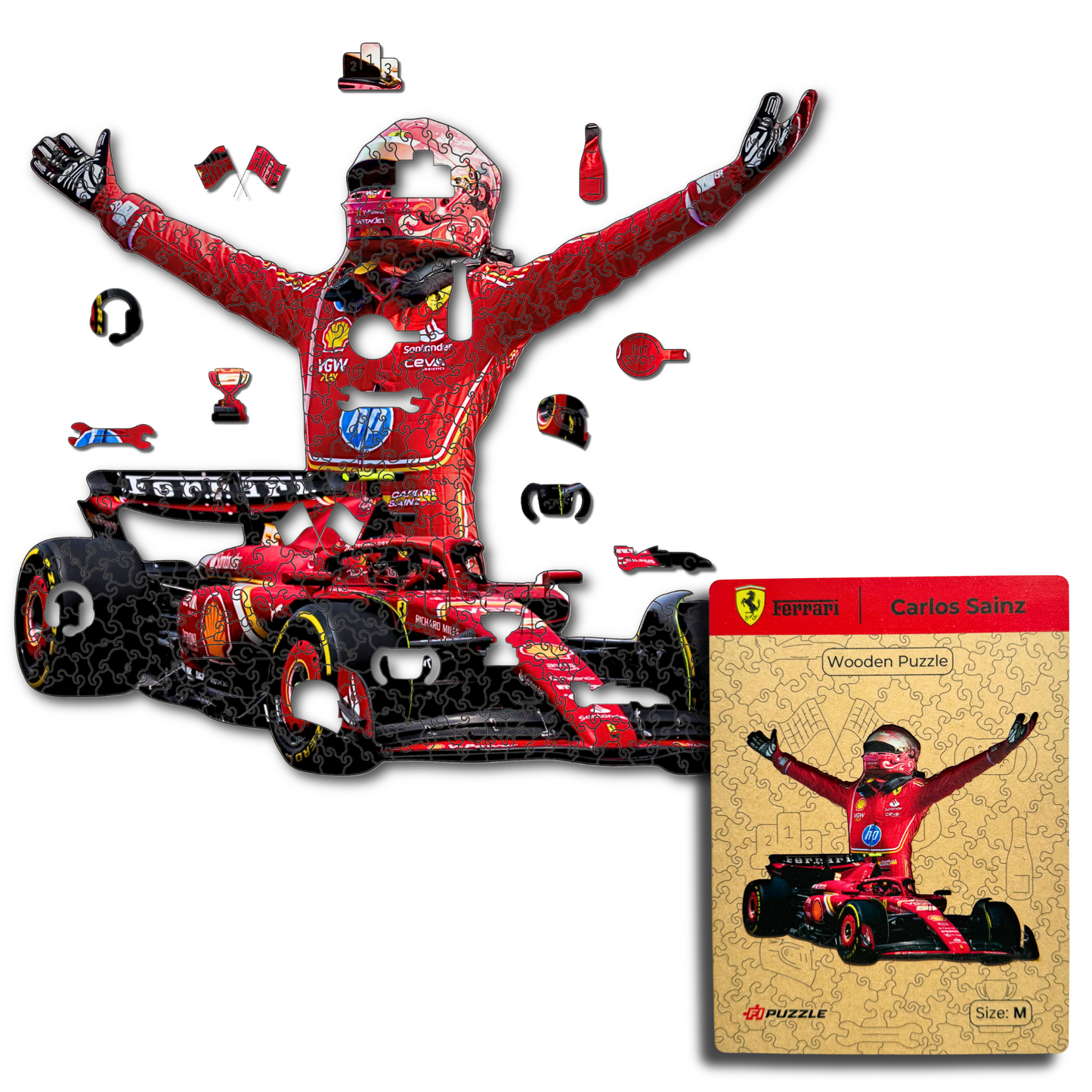 Carlos Sainz - Wooden Puzzle
