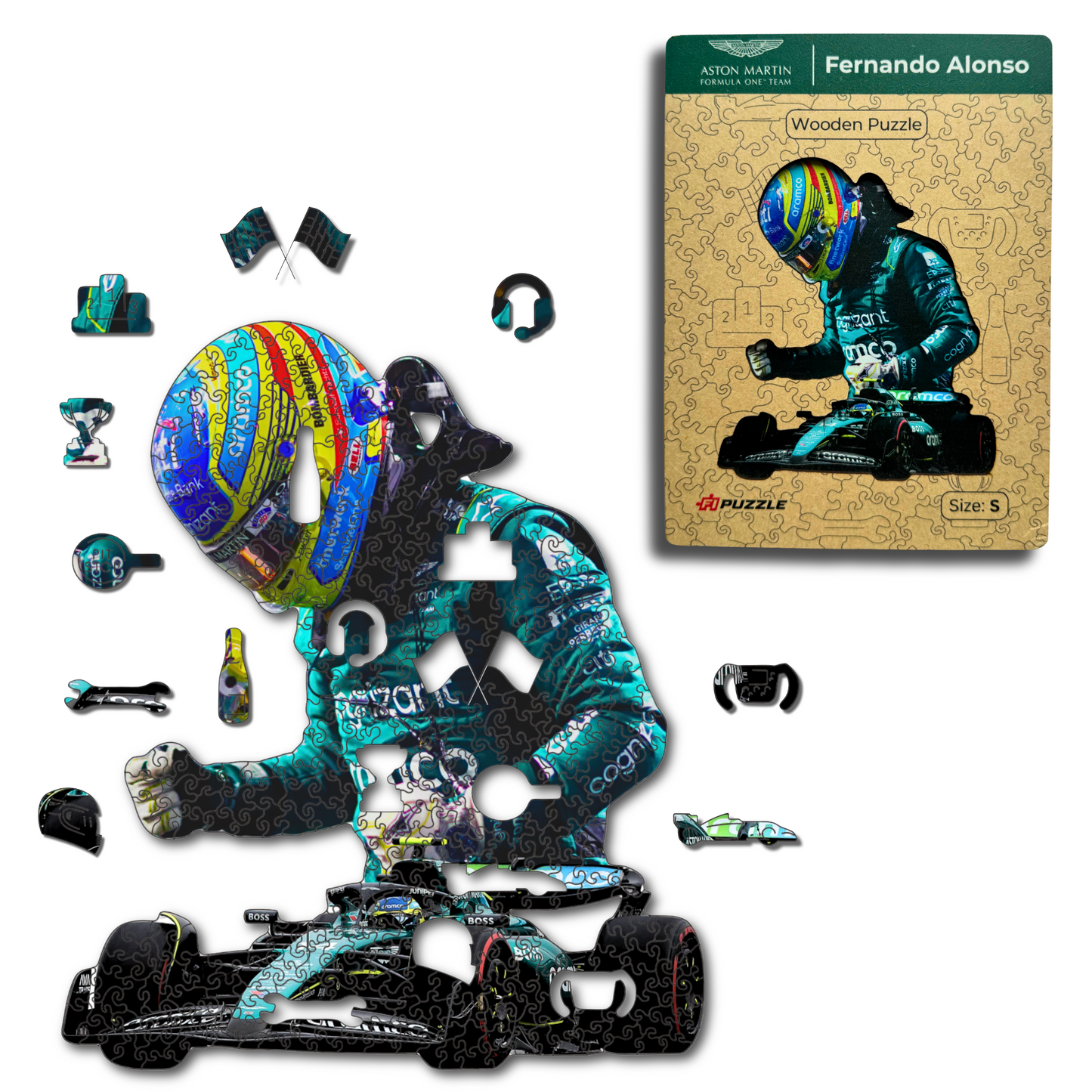 Fernando Alonso - Wooden Puzzle