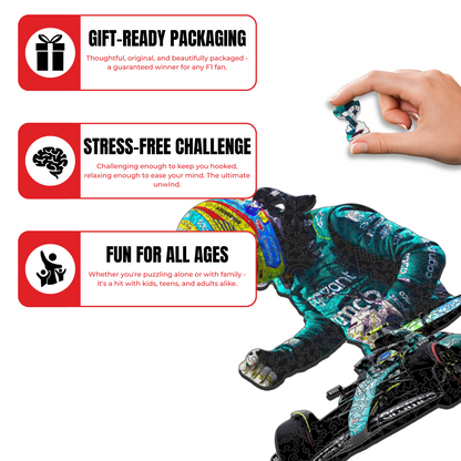 Fernando Alonso - Wooden Puzzle