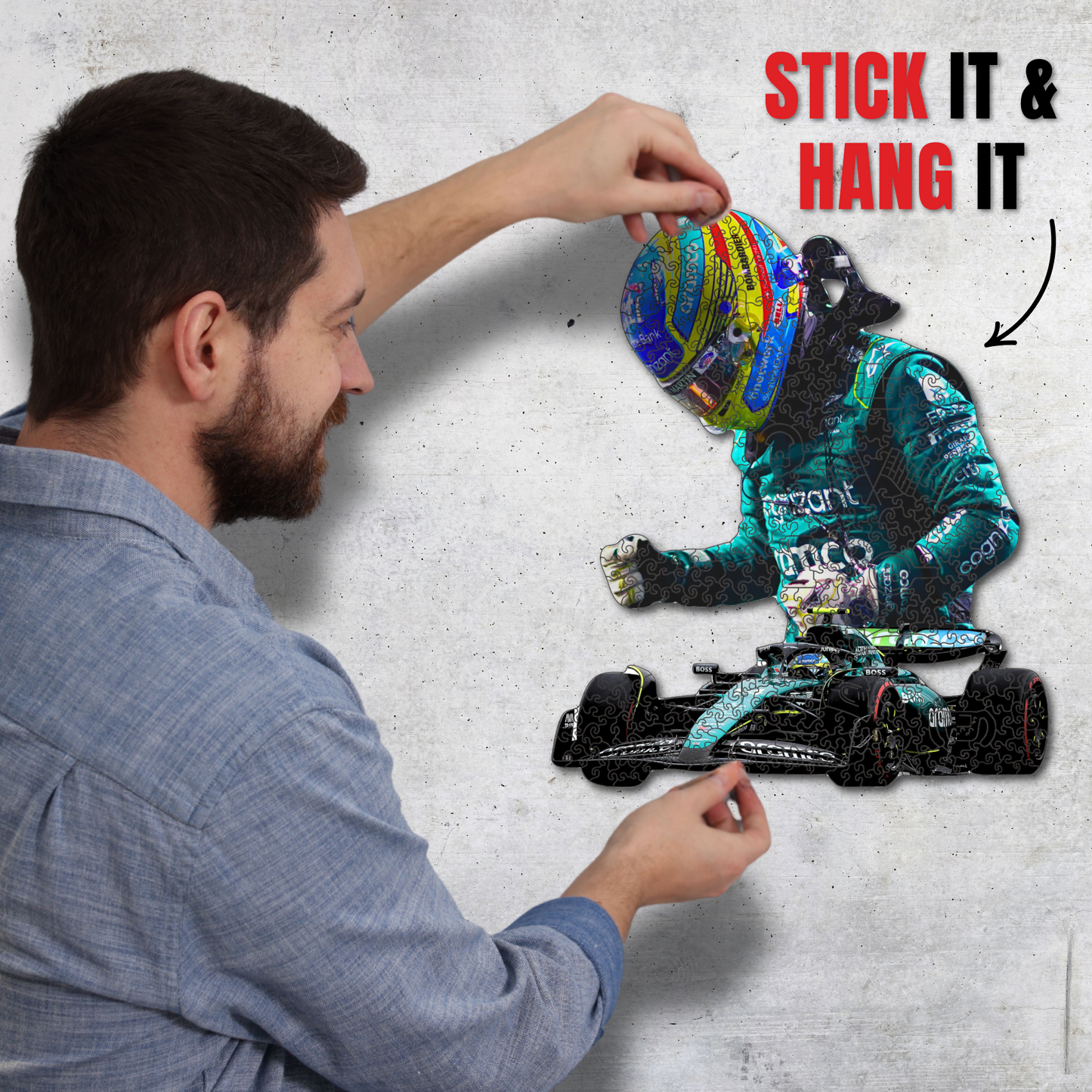 Fernando Alonso - Wooden Puzzle