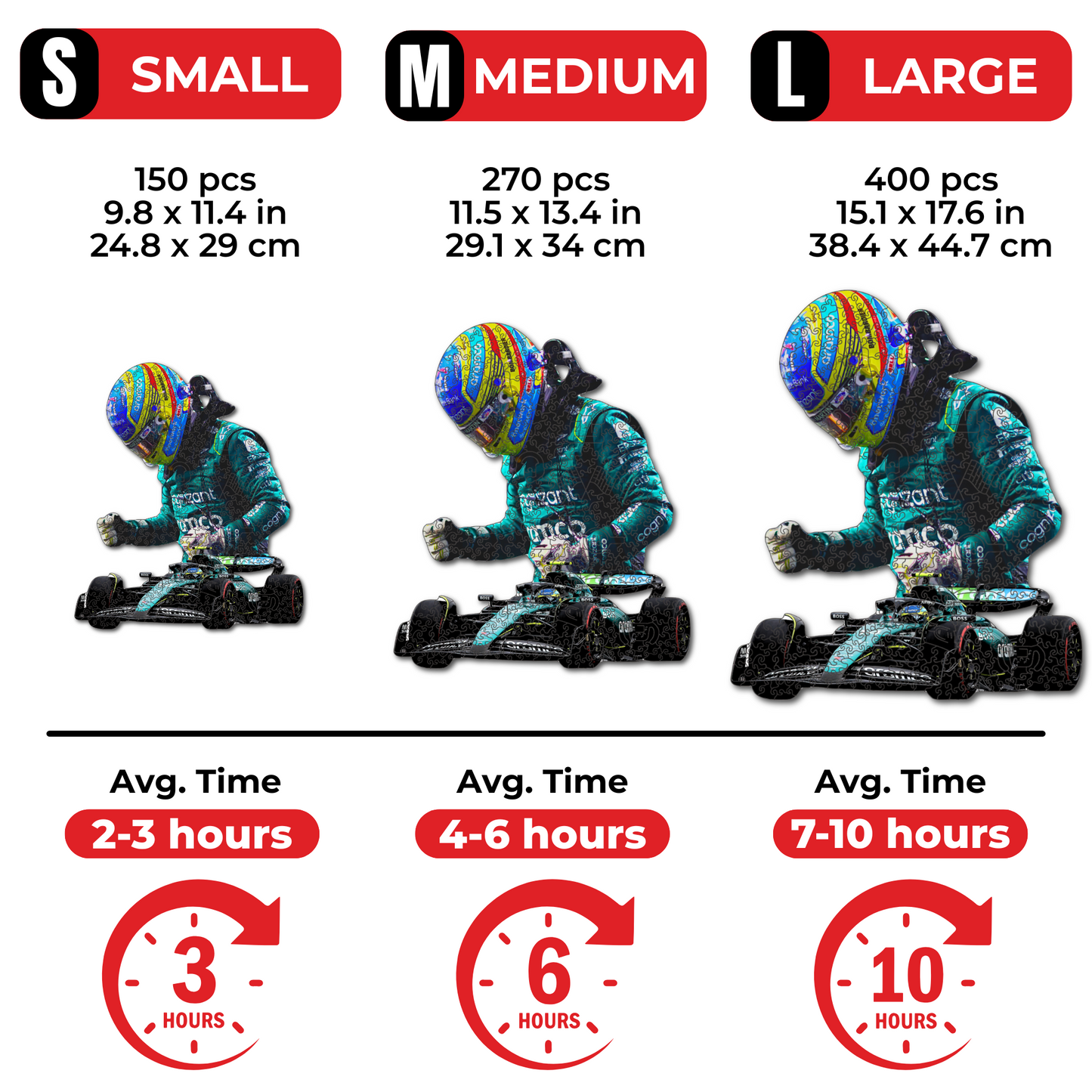 Fernando Alonso - Wooden Puzzle