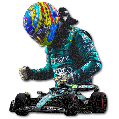 Fernando Alonso - Wooden Puzzle