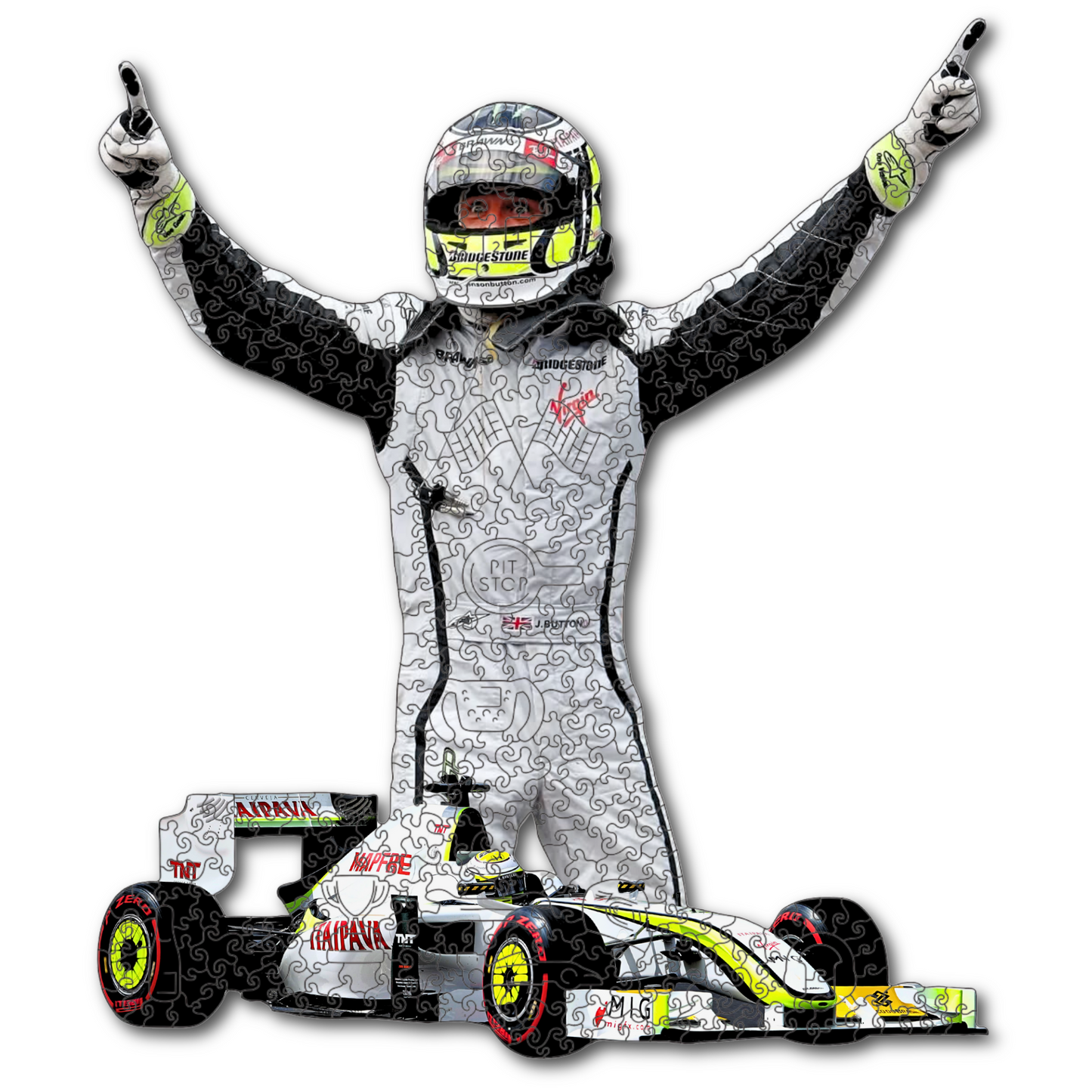 Jenson Button - Wooden Puzzle