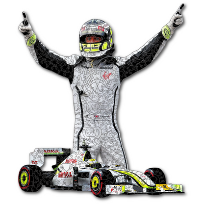 Jenson Button - Wooden Puzzle