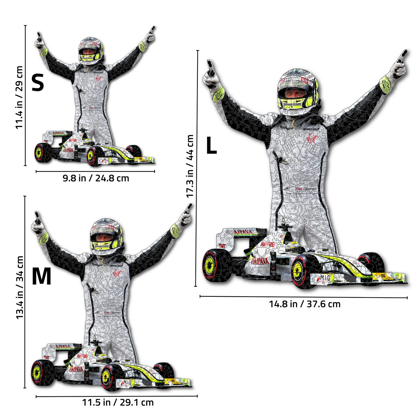 Jenson Button - Wooden Puzzle