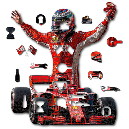 Kimi Räikkönen - Wooden Puzzle