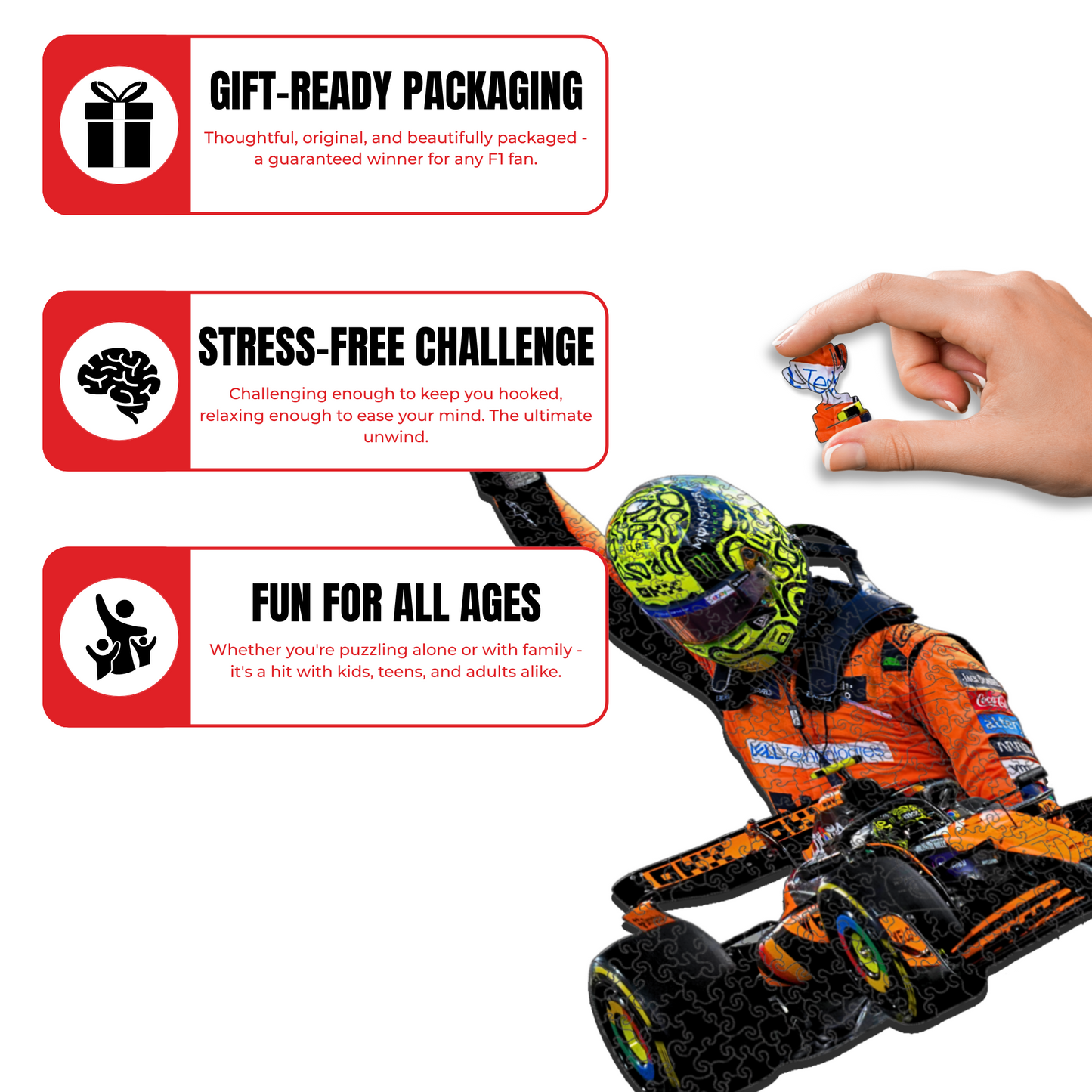 Lando Norris - Wooden Puzzle