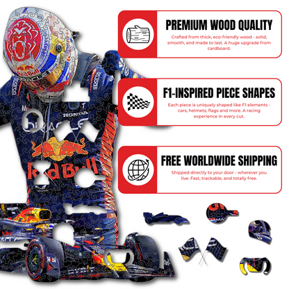 Max Verstappen - Wooden Puzzle