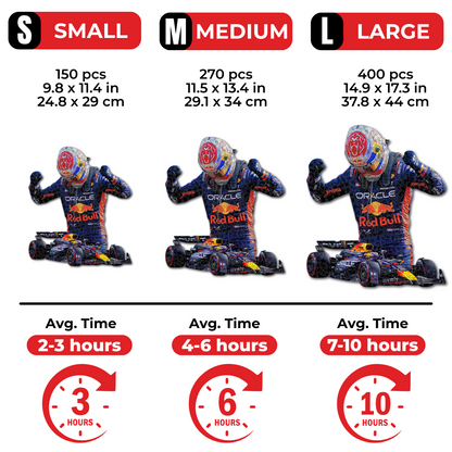Max Verstappen - Wooden Puzzle