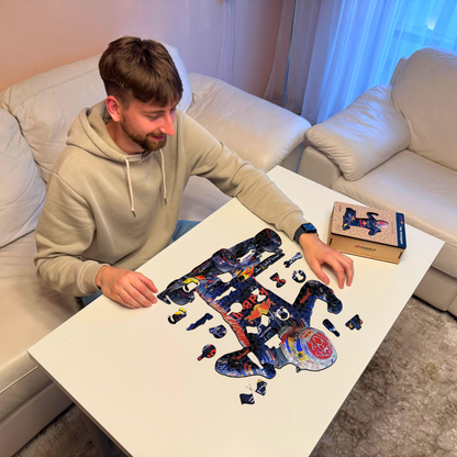Max Verstappen - Wooden Puzzle