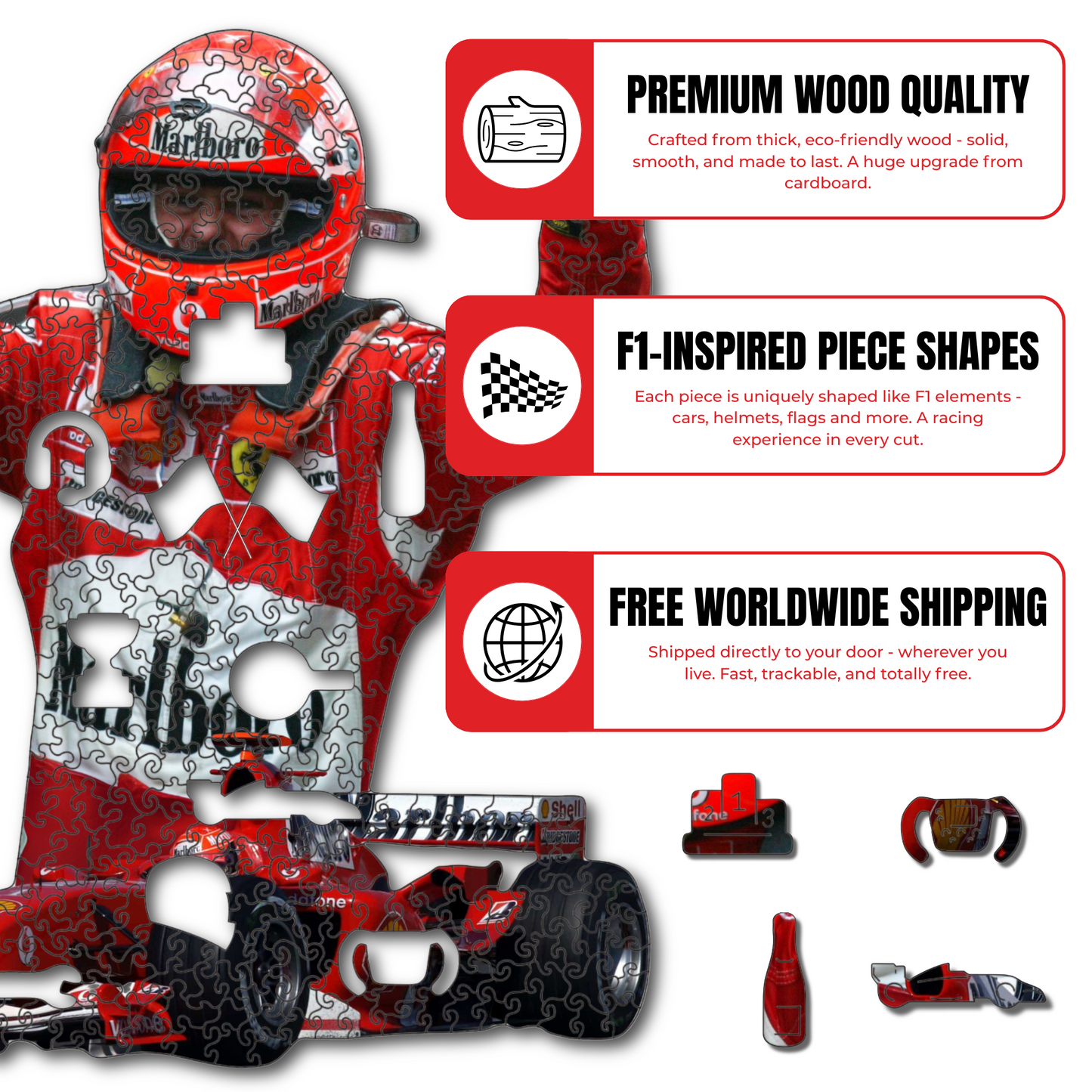 Michael Schumacher - Wooden Puzzle