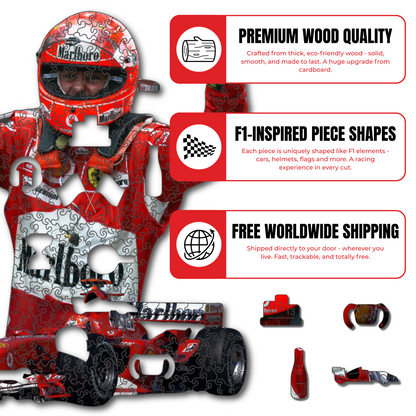 Michael Schumacher - Wooden Puzzle