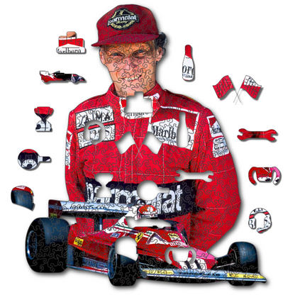 Niki Lauda - Wooden Puzzle